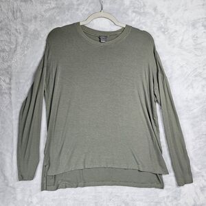 Eddie Bauer Long Sleeve Shirt Womens Size Small Green